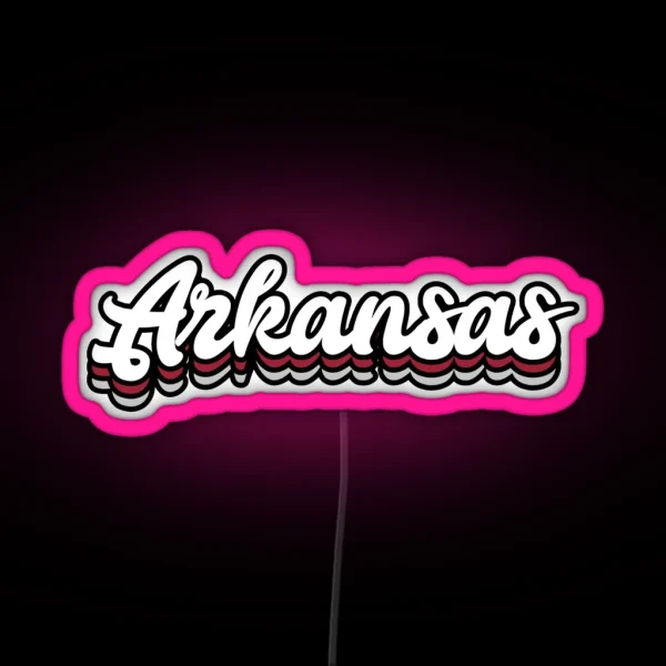 UARK Arkansas RGB Neon Sign