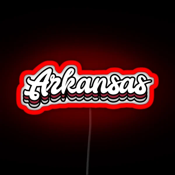 UARK Arkansas RGB Neon Sign
