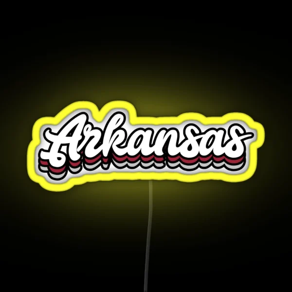 UARK Arkansas RGB Neon Sign