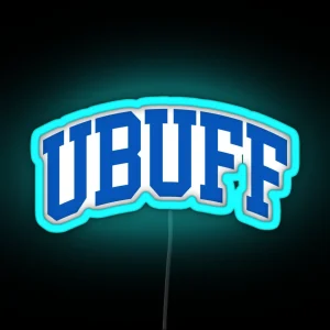 Ubuff College Font Curved RGB Neon Sign