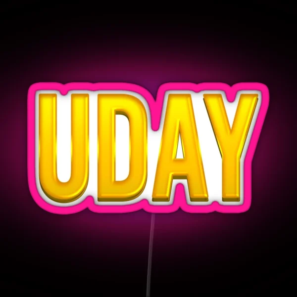 Uday Name RGB Neon Sign