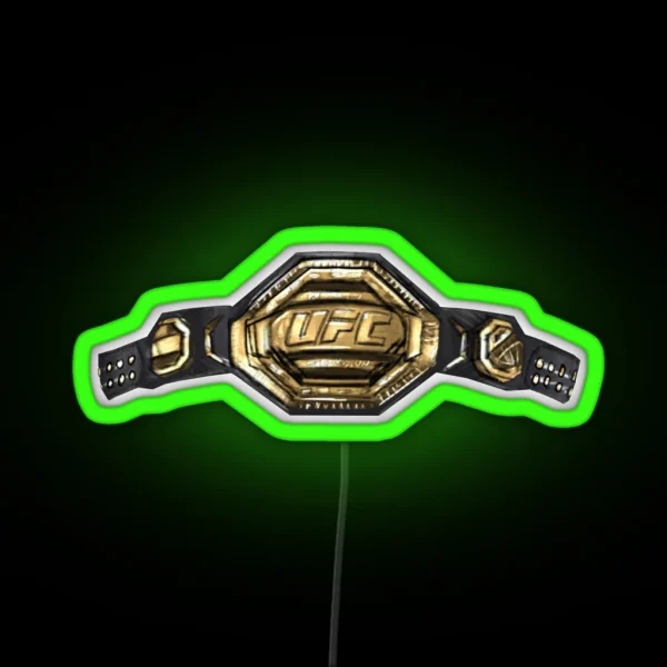 UFC 2020 New Championship Belt RGB Neon Sign