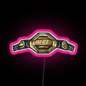 UFC 2020 New Championship Belt RGB Neon Sign