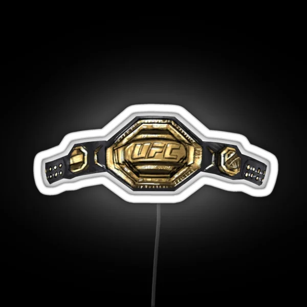 UFC 2020 New Championship Belt RGB Neon Sign