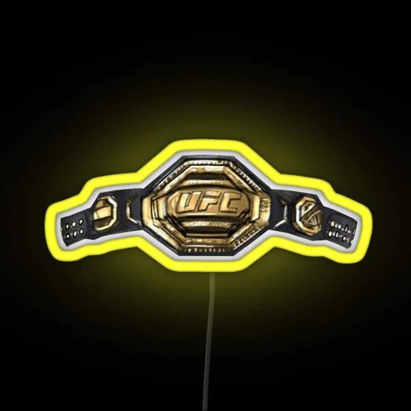 UFC 2020 New Championship Belt RGB Neon Sign