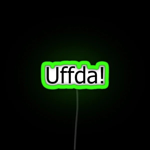 Uffda RGB Neon Sign