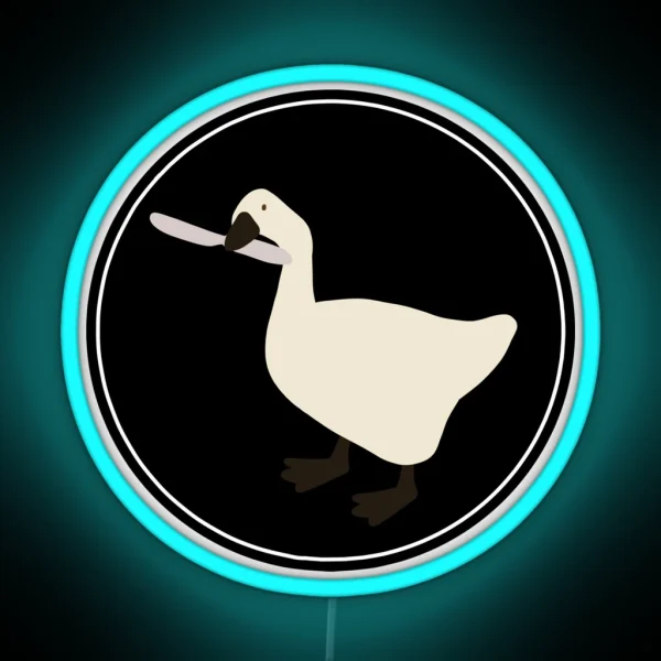 Ugly Duckling With A Knife RGB Neon Sign