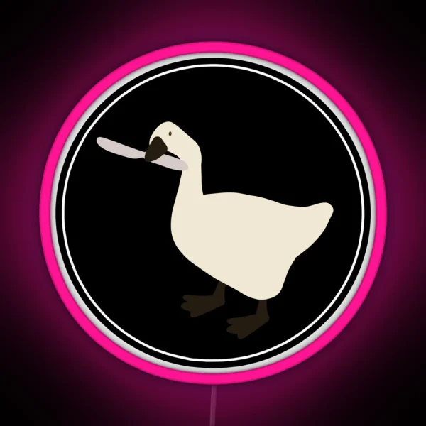 Ugly Duckling With A Knife RGB Neon Sign