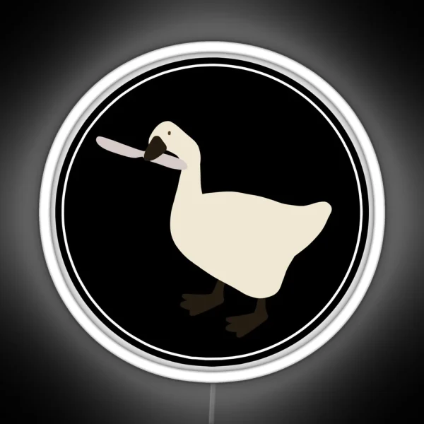 Ugly Duckling With A Knife RGB Neon Sign