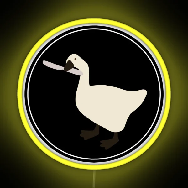 Ugly Duckling With A Knife RGB Neon Sign