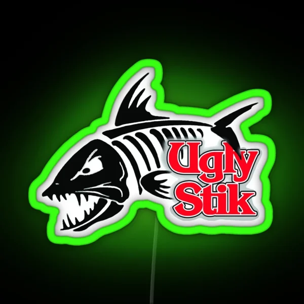 Ugly Stik Fish On RGB Neon Sign