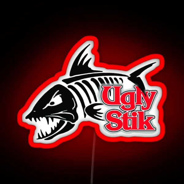 Ugly Stik Fish On RGB Neon Sign