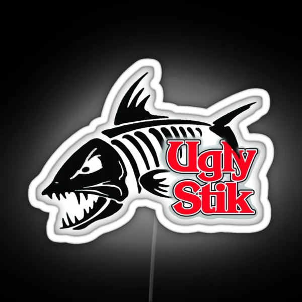 Ugly Stik Fish On RGB Neon Sign