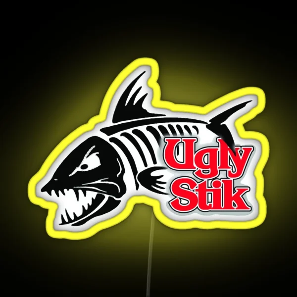 Ugly Stik Fish On RGB Neon Sign