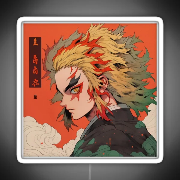 Ukiyo E Rengoku Painting RGB Neon Sign