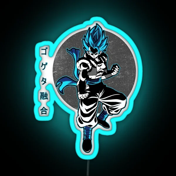 Ultimate Fusion Gogeta Classic Design RGB Neon Sign
