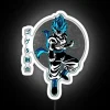 Gogeta from Dragon Ball Z in a classic RGB neon design.