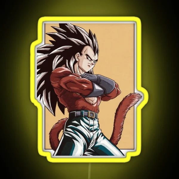 Ultimate Vegeta SSJ4 RGB Neon Sign