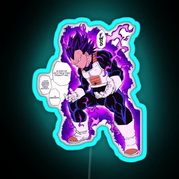 Ultra Ego Vegeta Ultra Ego Vegeta RGB Neon Sign