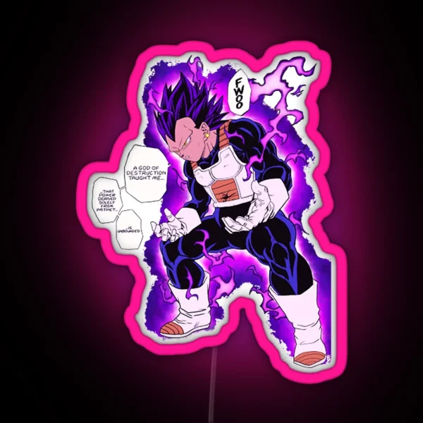 Ultra Ego Vegeta Ultra Ego Vegeta RGB Neon Sign