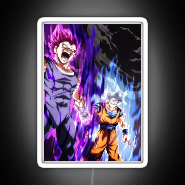 Ultra Instinct And Ultra Ego RGB Neon Sign