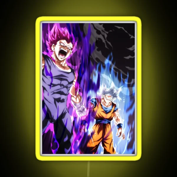 Ultra Instinct And Ultra Ego RGB Neon Sign