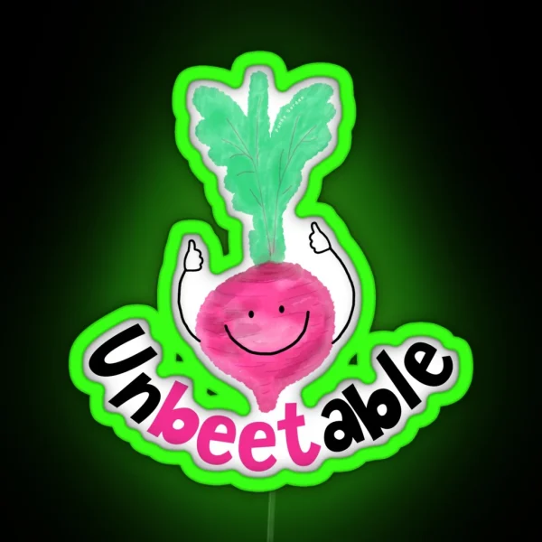 Unbeetable Punny Garden RGB Neon Sign
