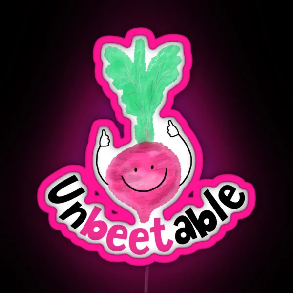 Unbeetable Punny Garden RGB Neon Sign