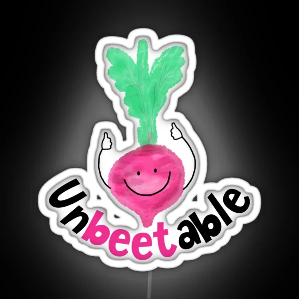 Unbeetable Punny Garden RGB Neon Sign