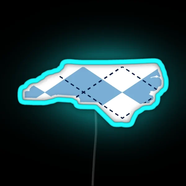 Unc Argyle RGB Neon Sign