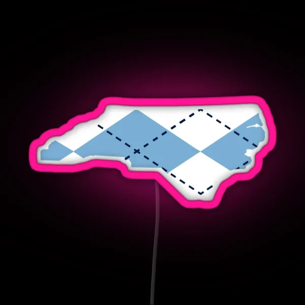 Unc Argyle RGB Neon Sign