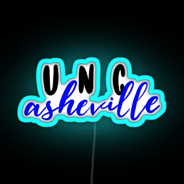 UNC Asheville RGB Neon Sign