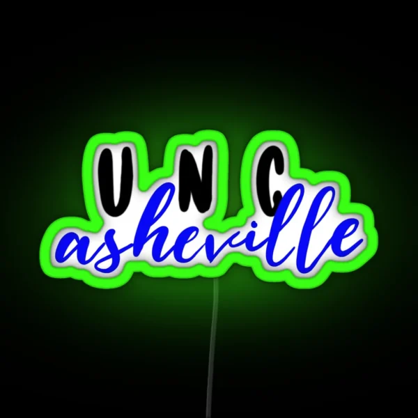 UNC Asheville RGB Neon Sign