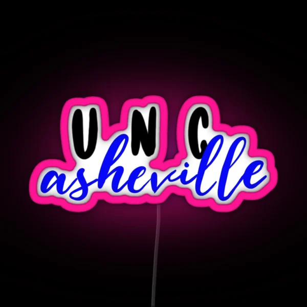 UNC Asheville RGB Neon Sign