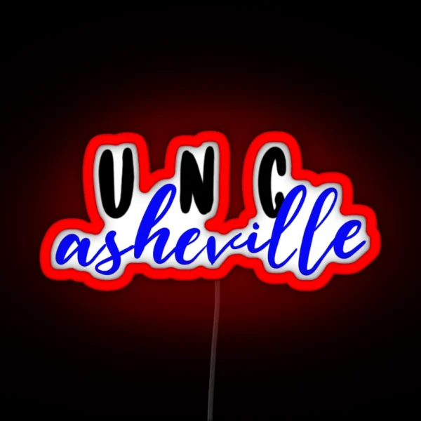 UNC Asheville RGB Neon Sign