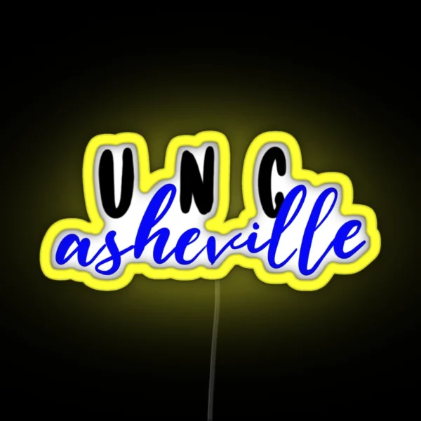 UNC Asheville RGB Neon Sign