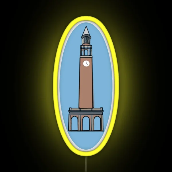 UNC Bell Tower RGB Neon Sign