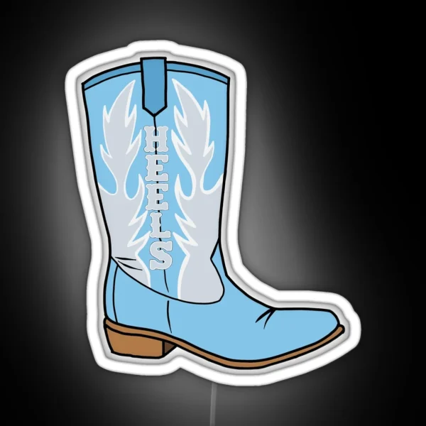 UNC Cowboy Boots RGB Neon Sign