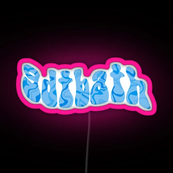 Unc Gdtbath Marble Letters RGB Neon Sign