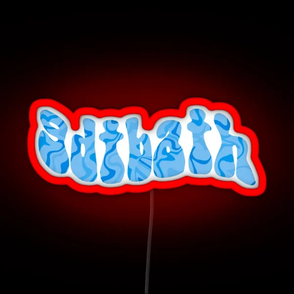 Unc Gdtbath Marble Letters RGB Neon Sign
