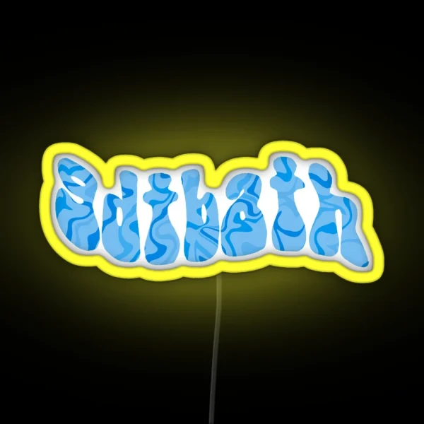 Unc Gdtbath Marble Letters RGB Neon Sign