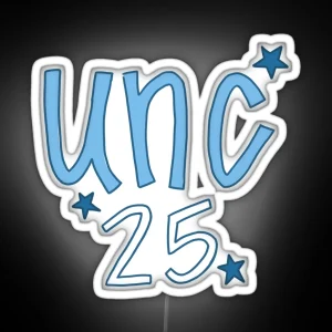 Unc Letters Class Of 25 RGB Neon Sign