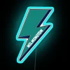 UNC Wilmington neon sign with vibrant RGB colors.