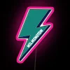 University of North Carolina Wilmington neon sign in pink.