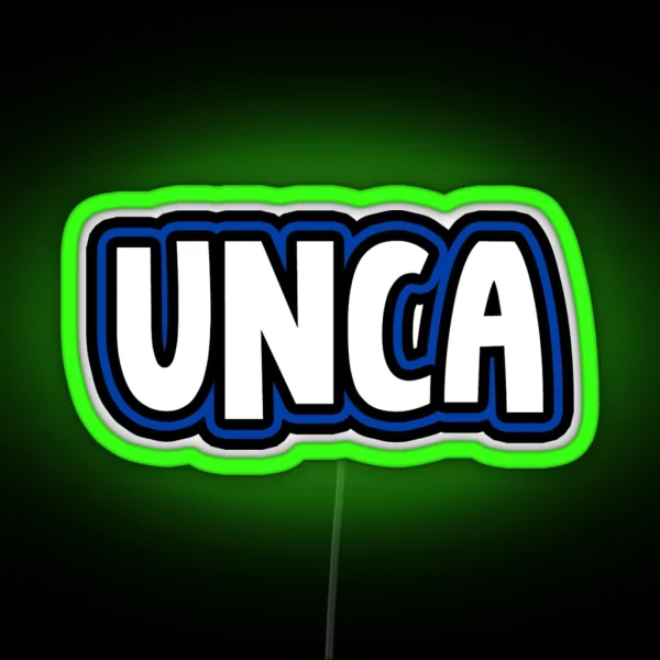 UNCA University Of North Carolina Asheville RGB Neon Sign