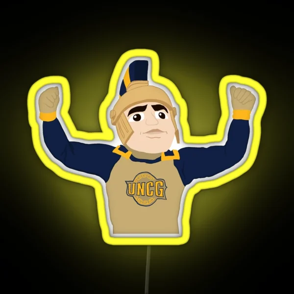 UNCG Mascot RGB Neon Sign