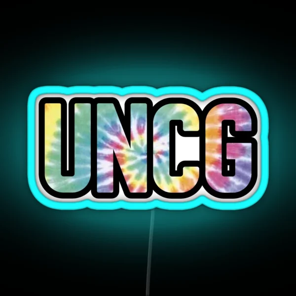 UNCG Tie Dye RGB Neon Sign