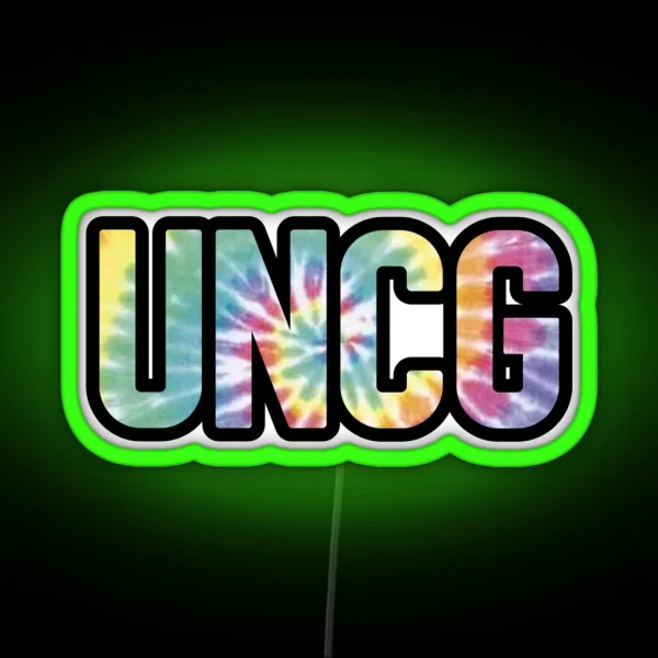 UNCG Tie Dye RGB Neon Sign