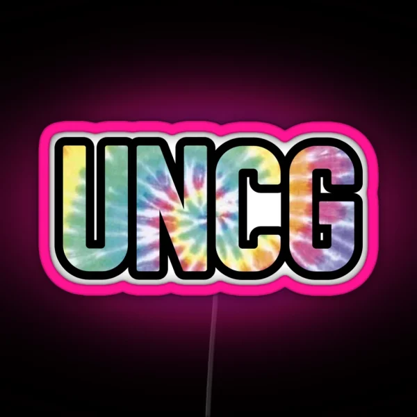 UNCG Tie Dye RGB Neon Sign