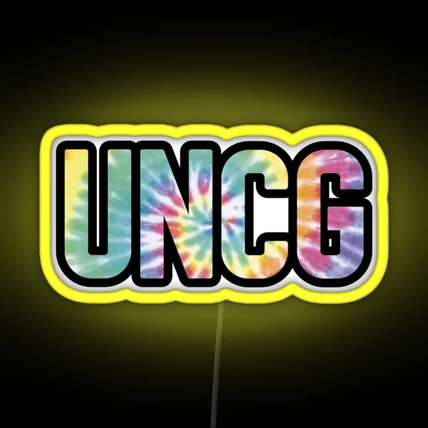 UNCG Tie Dye RGB Neon Sign